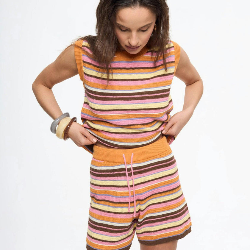 women's organic cotton top – orange sunset