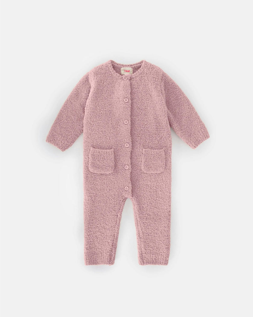Long Sleeve Jumpsuit - Fuzzy
