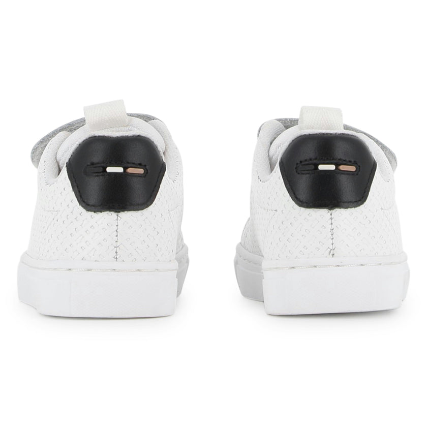 White Velcro Strap Sneaker