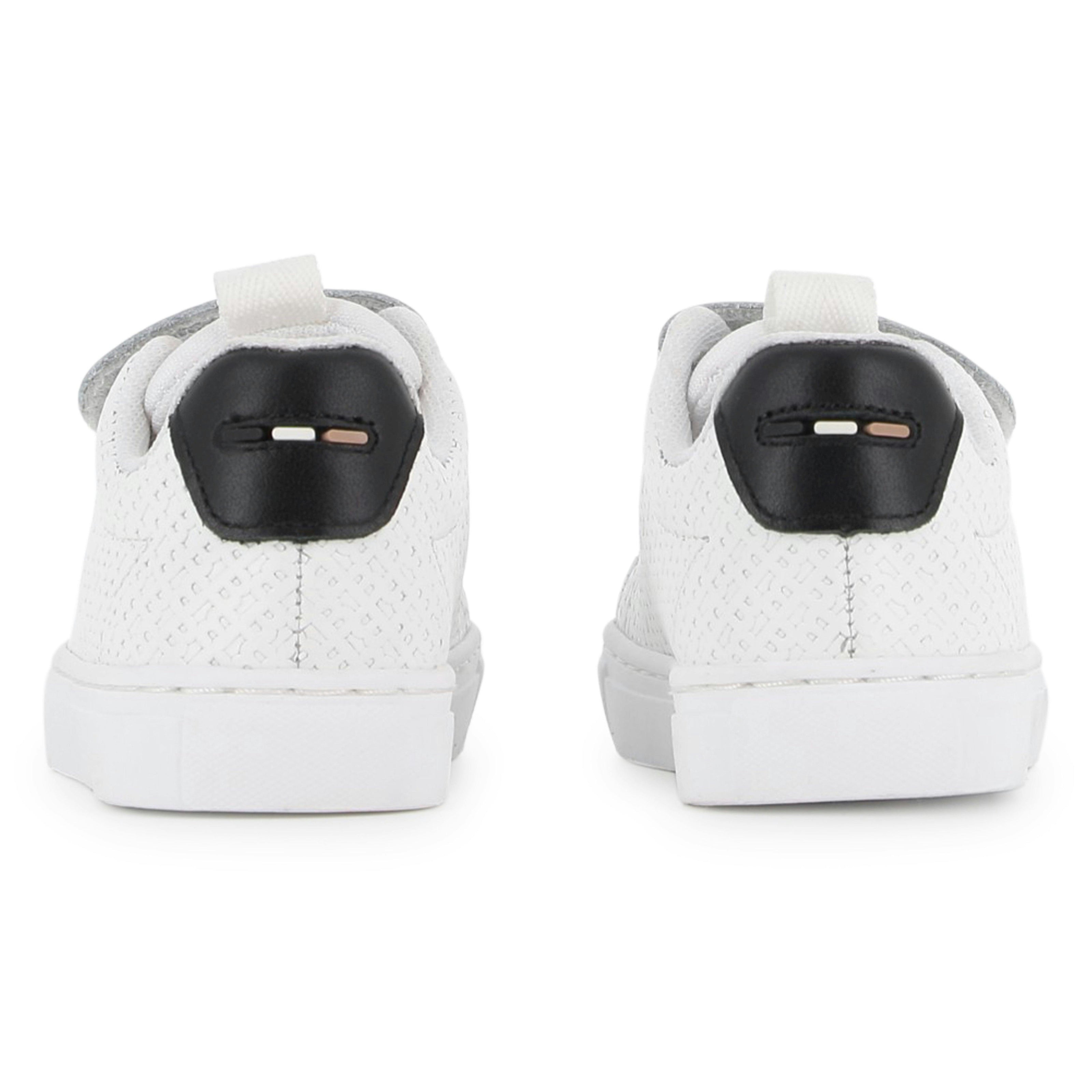 White Velcro Strap Sneaker