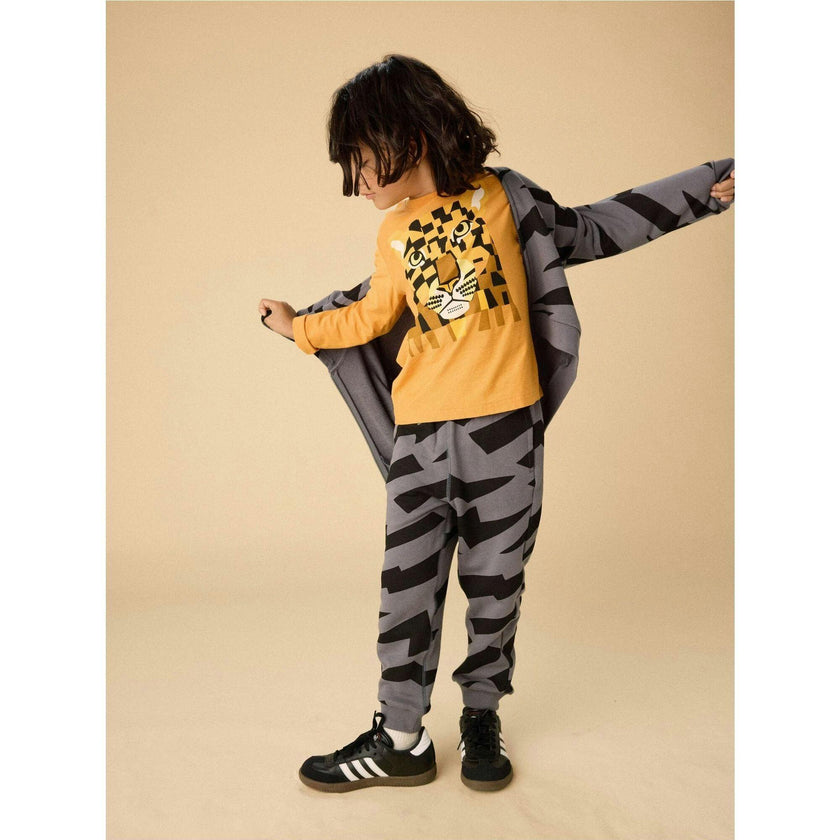 Bojagi Leopard Graphic Tee, Orange