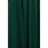 Hattie Dress in Green Flocked Dot Tulle