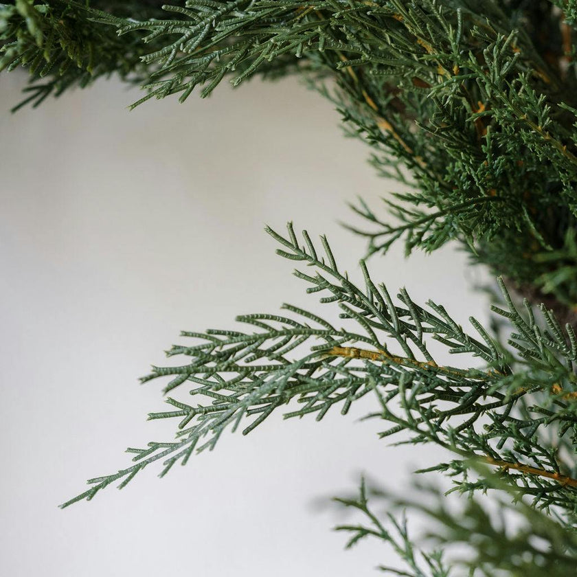 30" Faux Evergreen Cedar Wreath