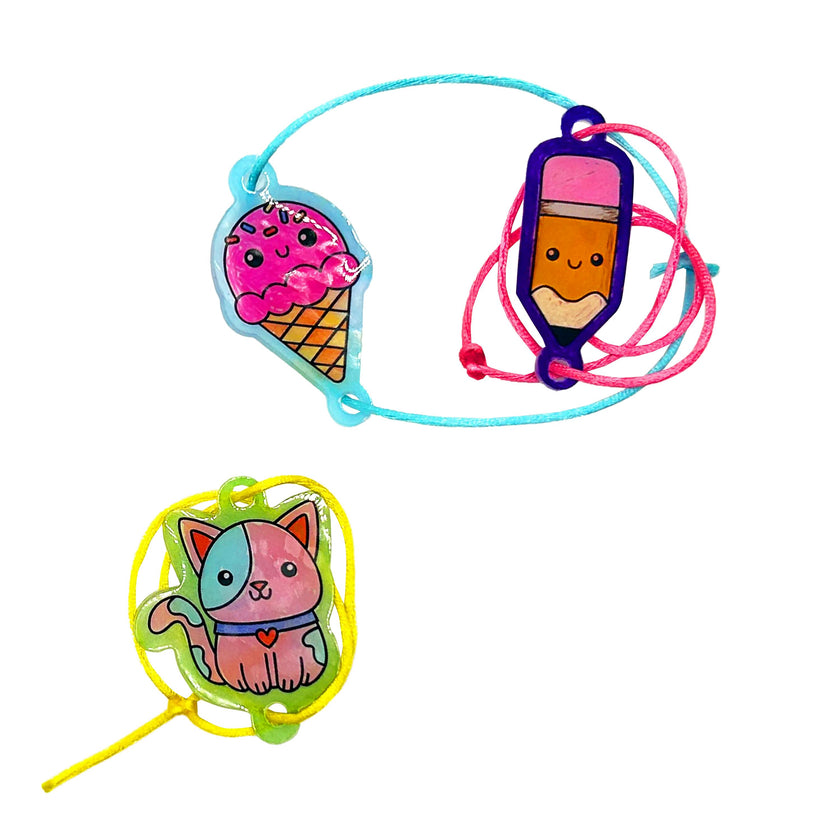Shrink-its! DIY Shrink Art Bracelet Kit - BFF - 20 Bracelets