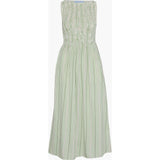 The Cosima Nap Dress - Green Jacquard Stripe