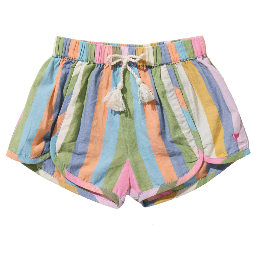 Girls Millie Short - Parade Stripe