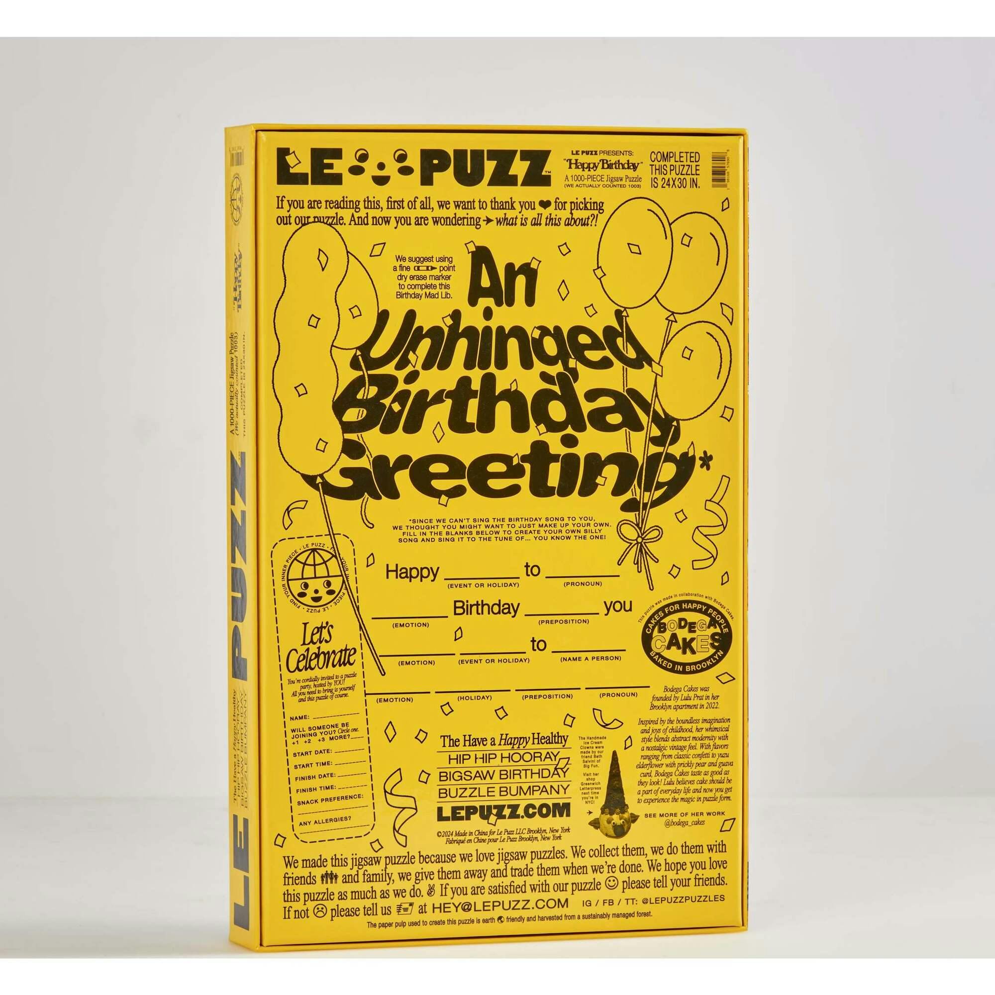 Happy Birthday Puzzle