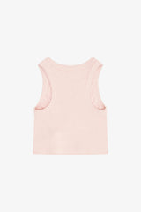 Rayon Rib Shirred Sleeveless Tank