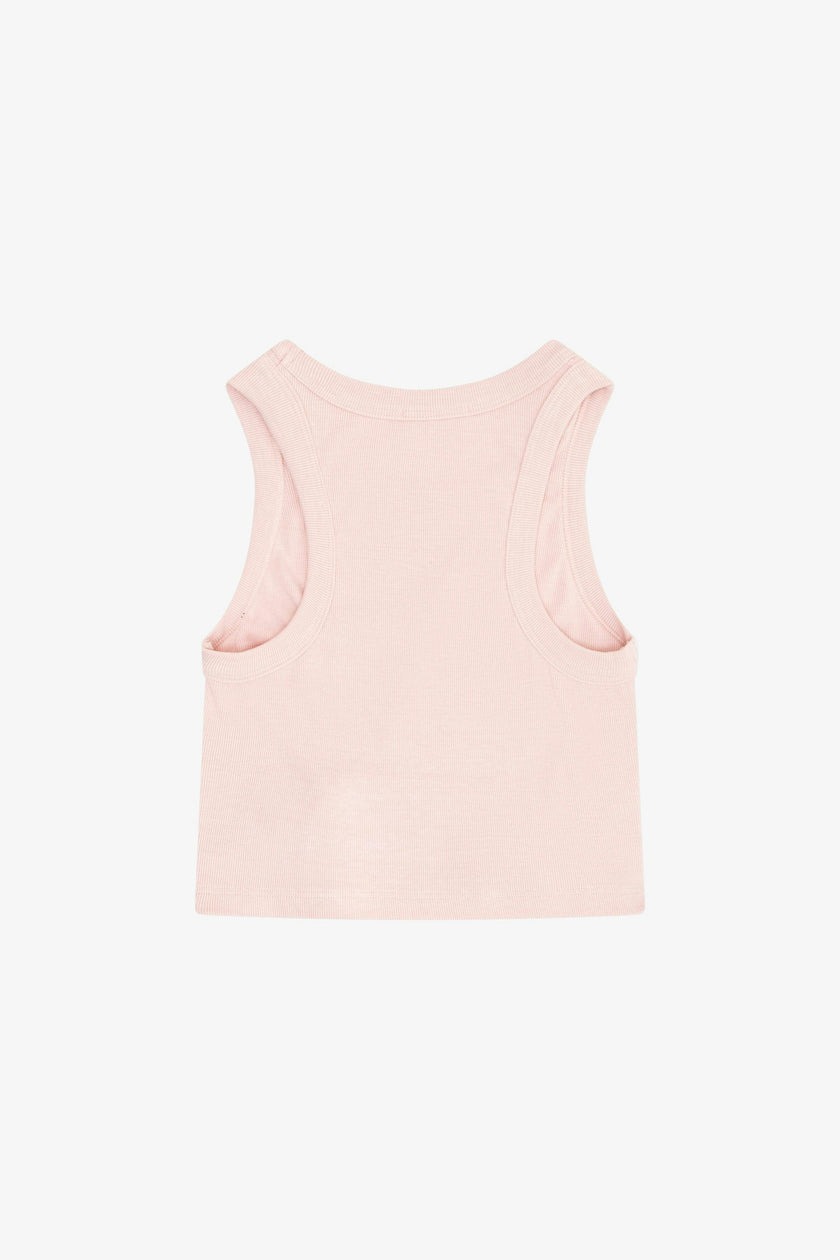 Rayon Rib Shirred Sleeveless Tank