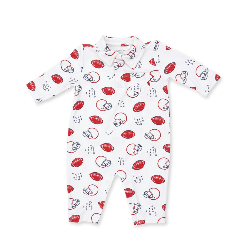 Touchdown Time - Polo Romper