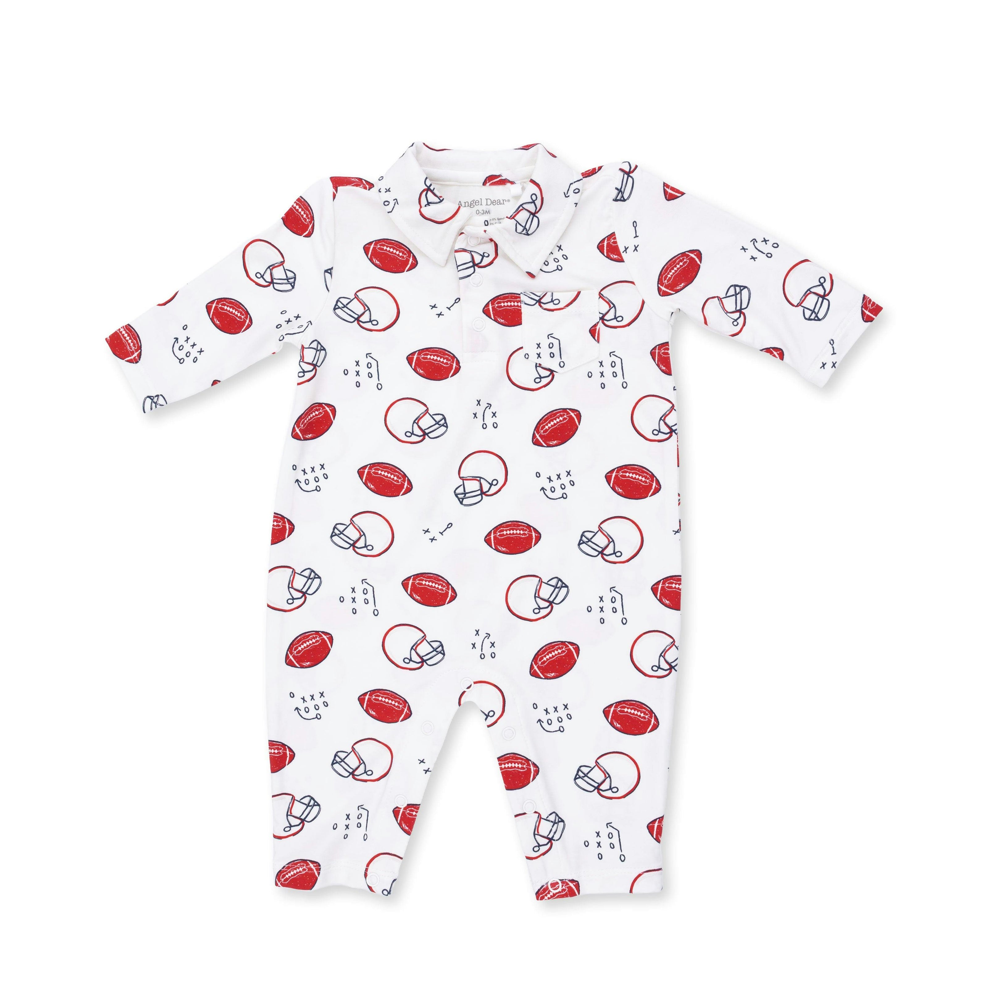 Touchdown Time - Polo Romper