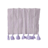 Lavender Tassel Table Runner