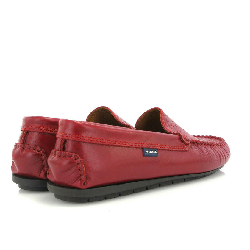 Plain 015 Walker Moccasins, Red Sierra Antik With Stars