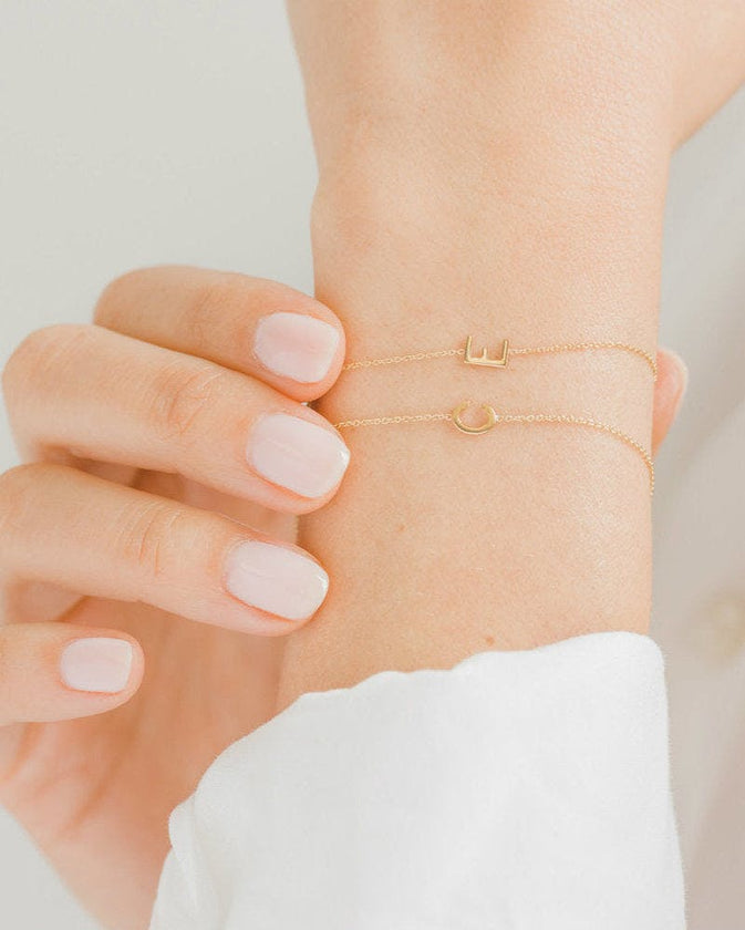 14k Gold Initial Bracelet