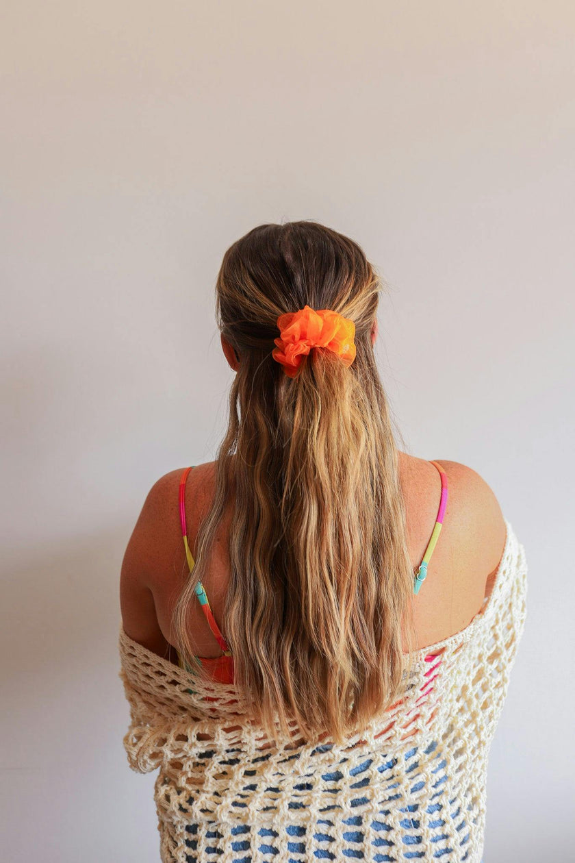 NEON MIDI ORGANZA SCRUNCHIE