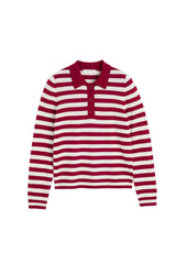 Wool Cashmere Polo Sweater
