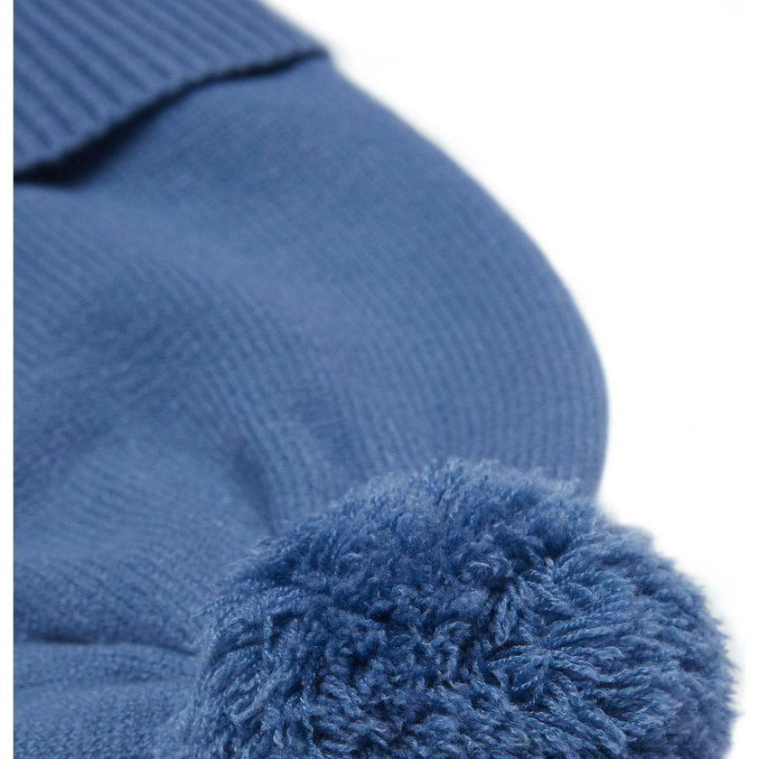 Kids Knit Winter Hat with Knit Pom