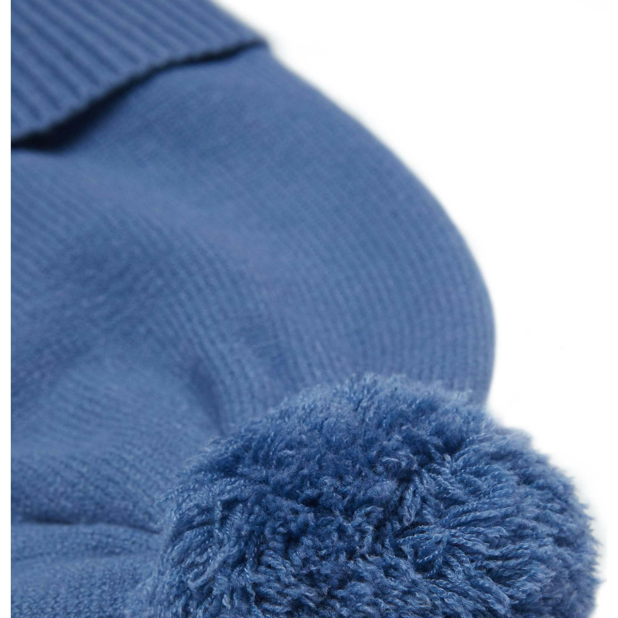 Kids Knit Winter Hat with Knit Pom
