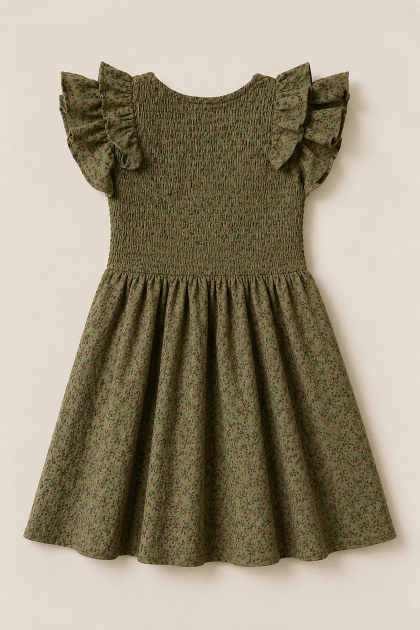 Mini Hattie Dress in Woodland Floral