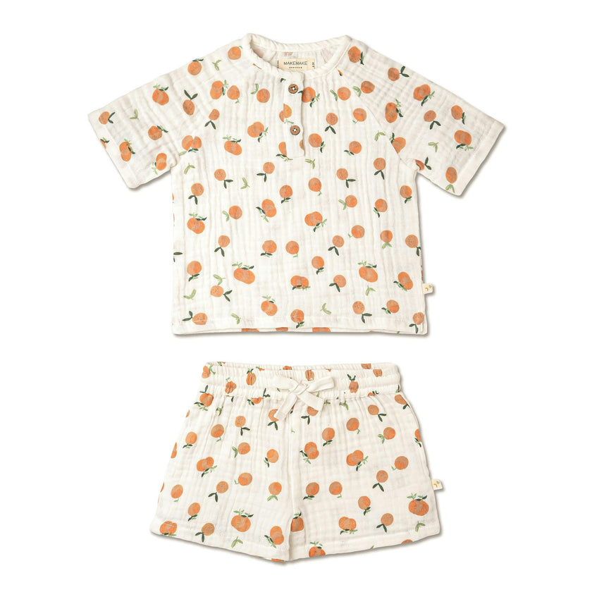 Organic Raglan Shirt & Shorts Set