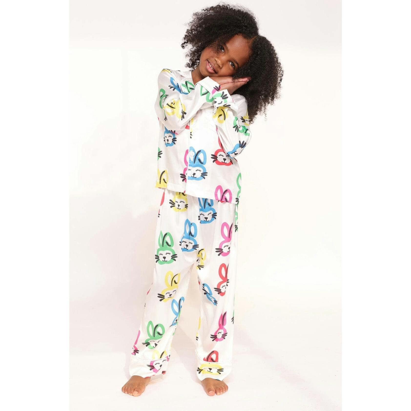 Graffiti Silk Pajamas Set