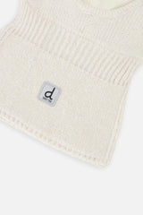 Baby Knit Bear Balaclava Off-White
