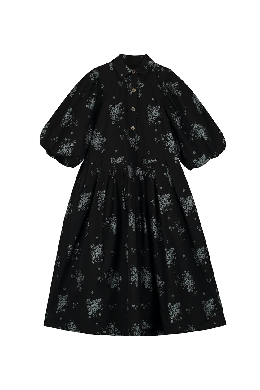 Lilly Pleated Dress Black & White