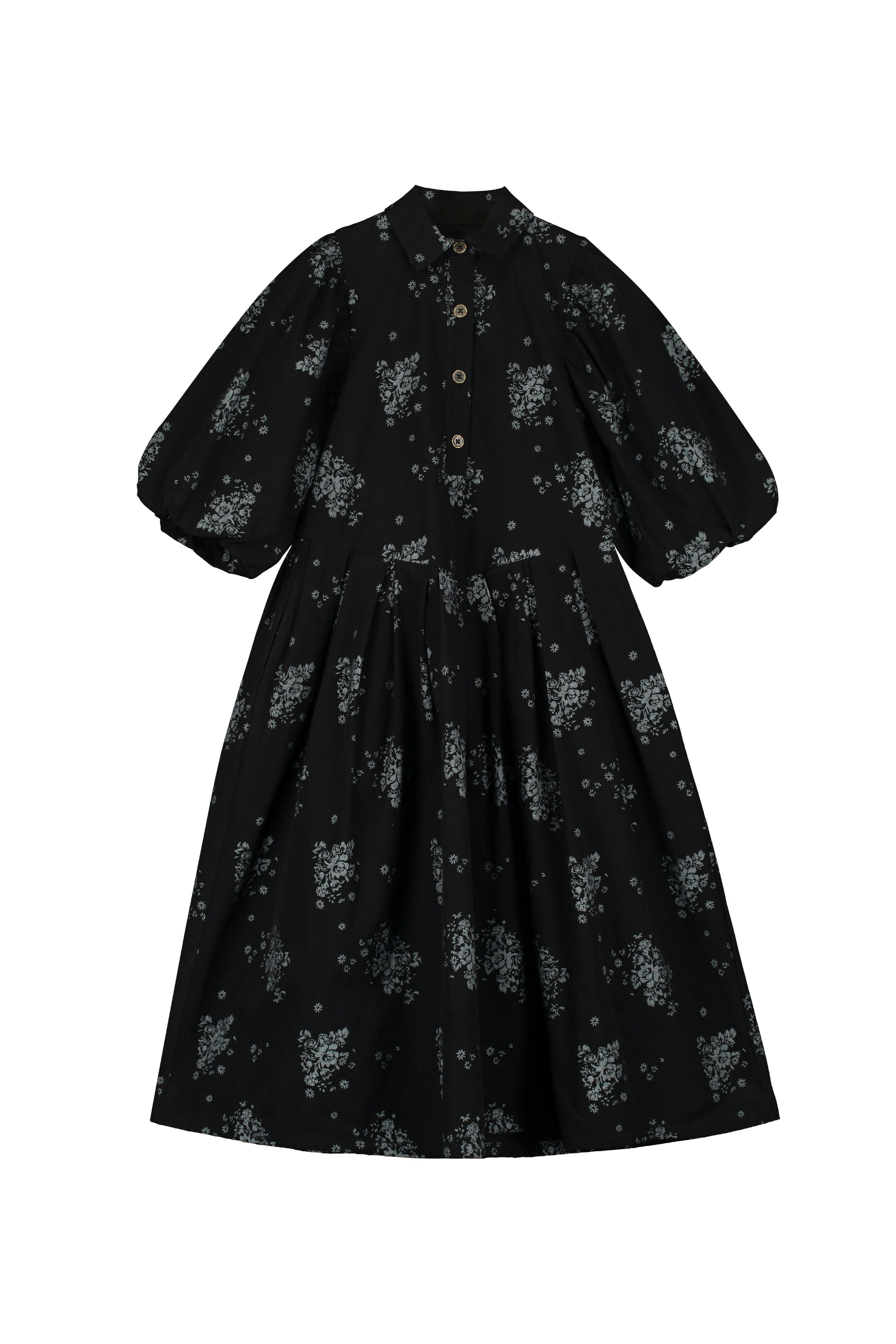 Lilly Pleated Dress Black & White