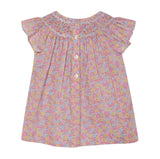 Made With Liberty Fabric Smocked Girls Blouse Isabella