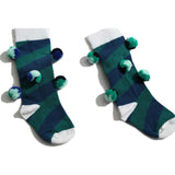Pom Pom Colorblock Socks