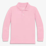 Kids long sleeve pique polo