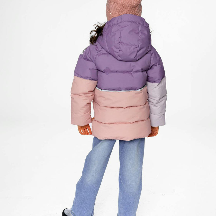 Color-Block Winter Jacket Violet