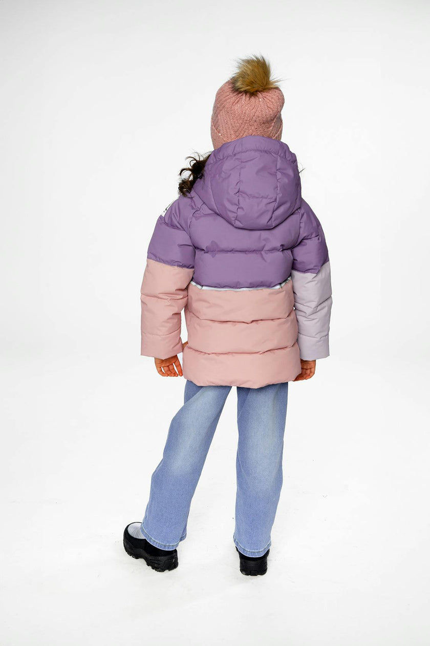Color-Block Winter Jacket Violet