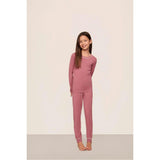 Kids TENCEL™ Modal Unisex Long PJ Set, Pink