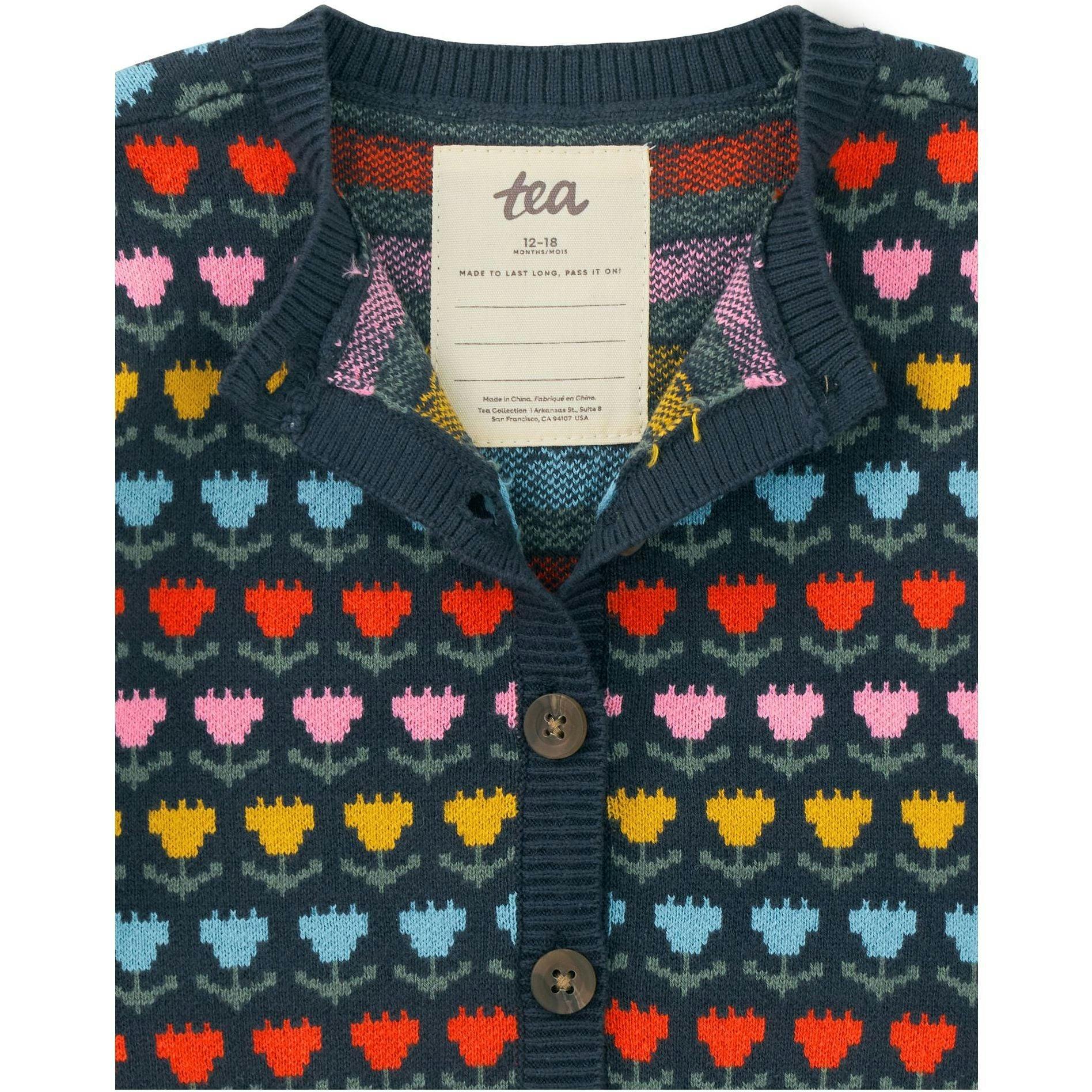 Iconic Raglan Long Sleeve Button-Up Knit Cardigan, Multi