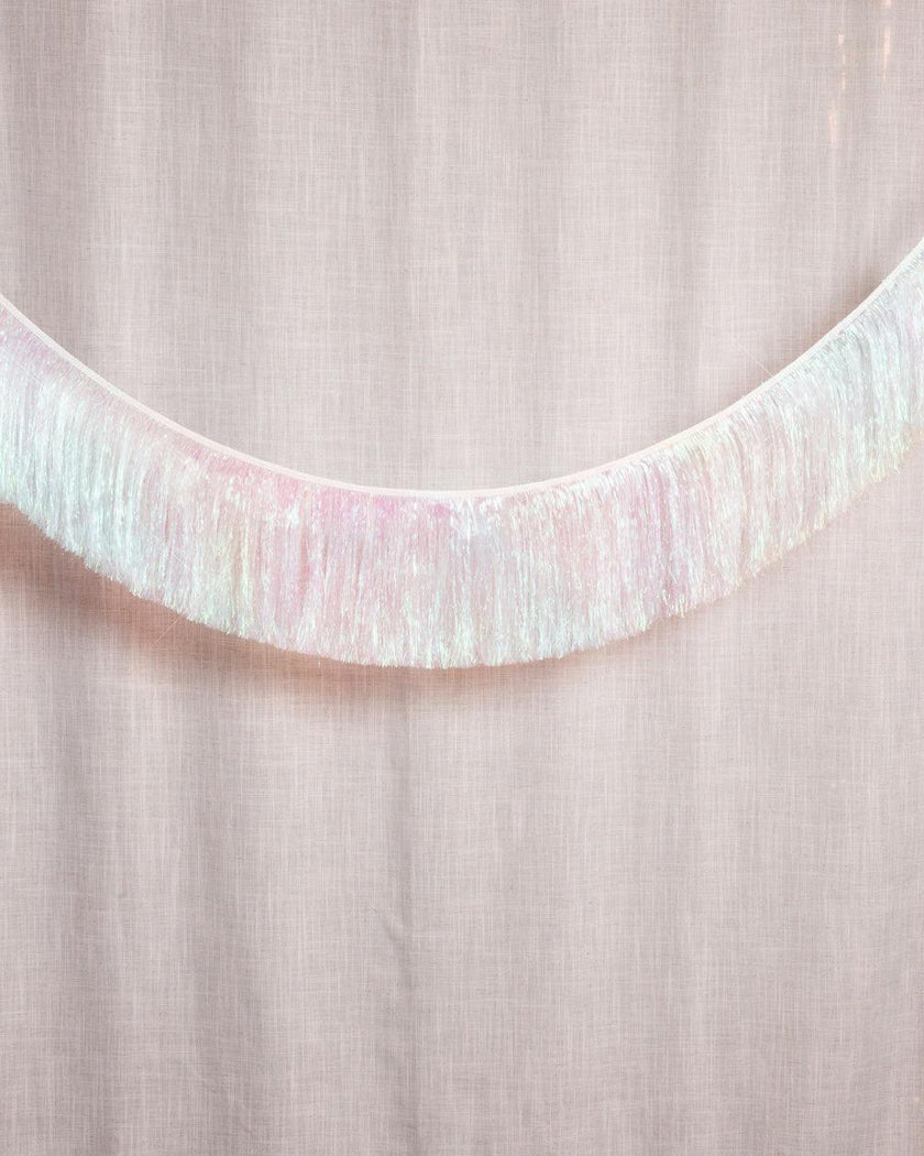 Iridescent Fringe - iridescent foil banner