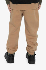 Fleece Sweatpants with Pockets Brown Tannin