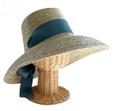 Wildflower Sun Hat (PreOrder Shipping June 15th) - French Blue Long Grosgrain Ribbon