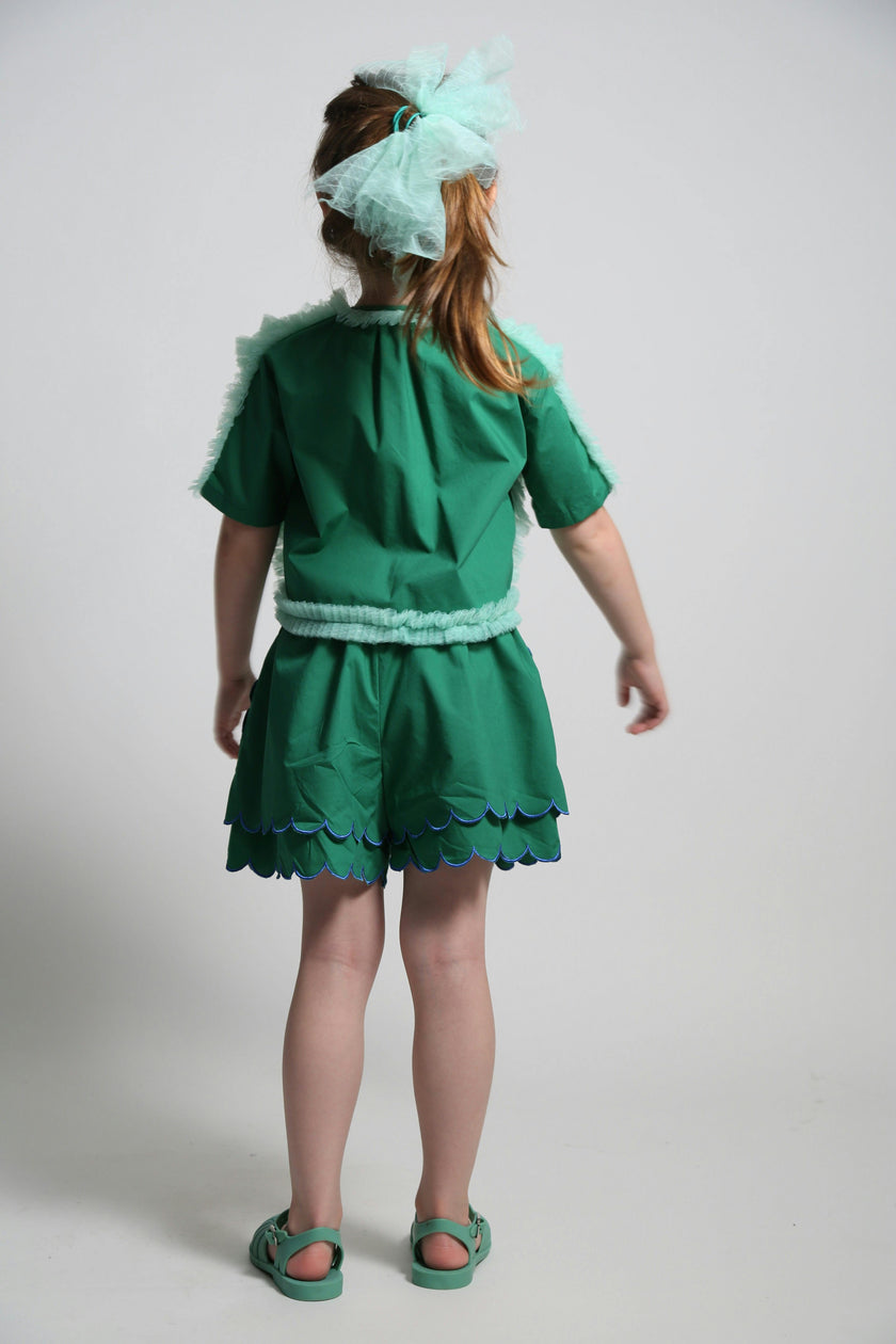 TOULA TIERED RUFFLE BLOUSE