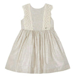 Linen Ornamental Sleeveless Dress