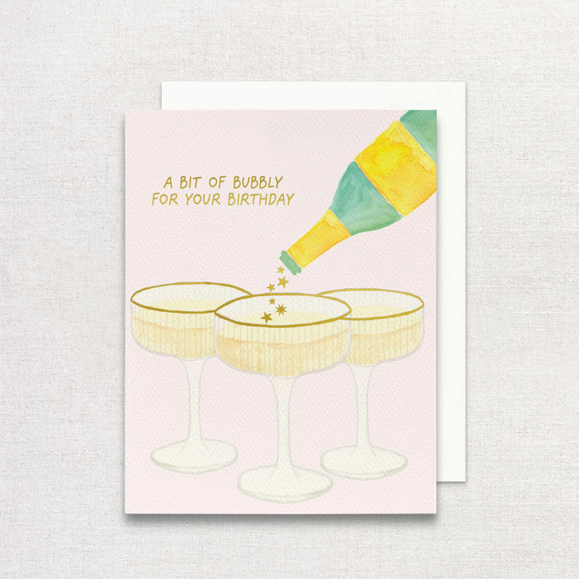 A Bit of Bubbly Birthday Greeting Card