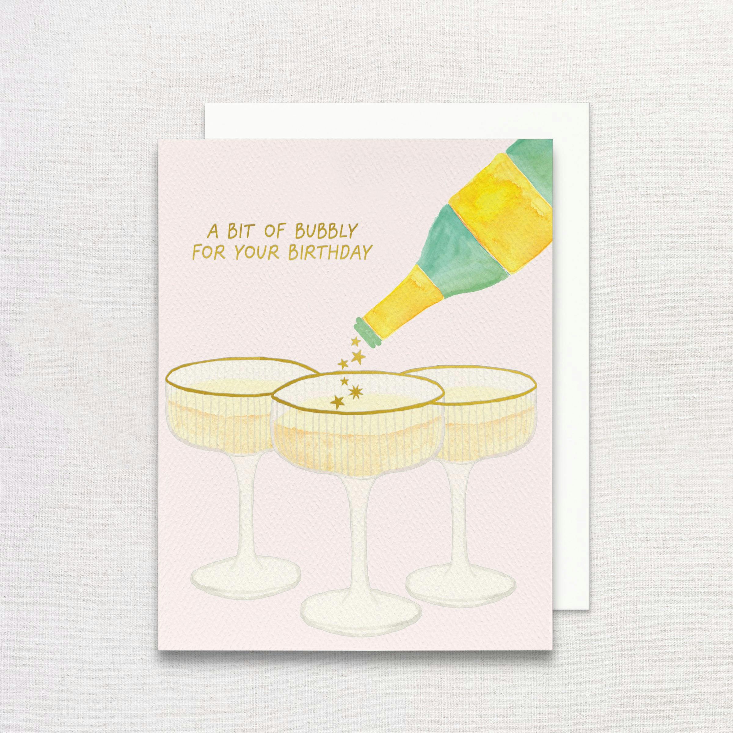A Bit of Bubbly Birthday Greeting Card