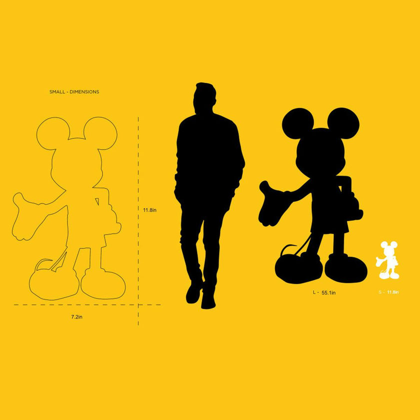 Mickey WELCOME White & Gold 12in
