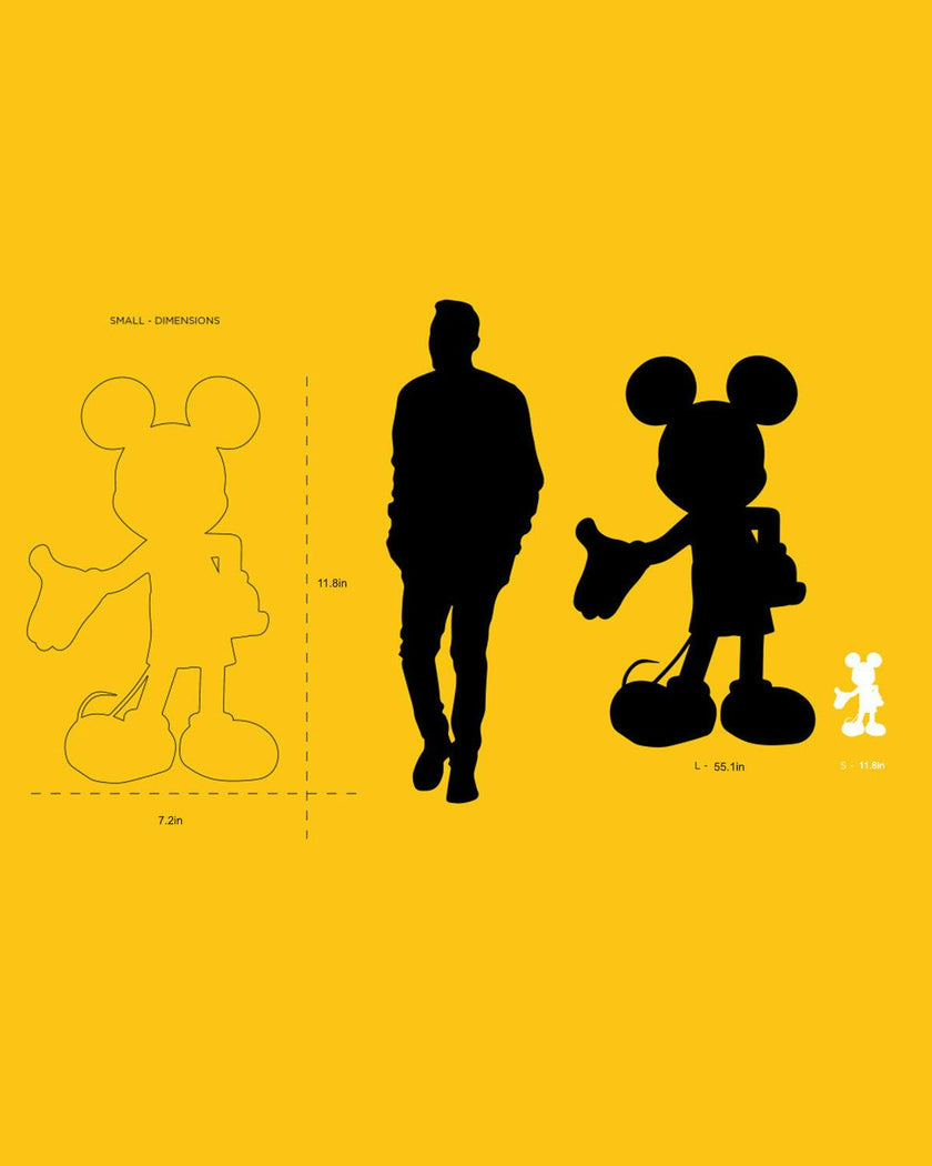 Mickey WELCOME White & Gold 12in