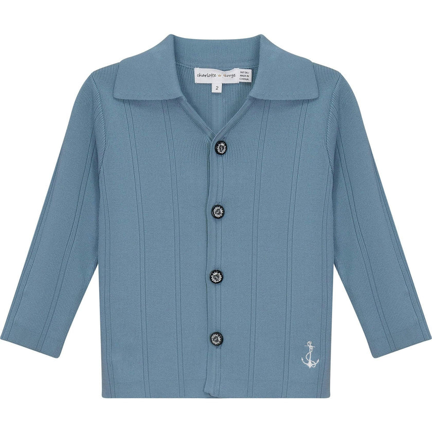 Anchor Embroidered Jacket Sapphire