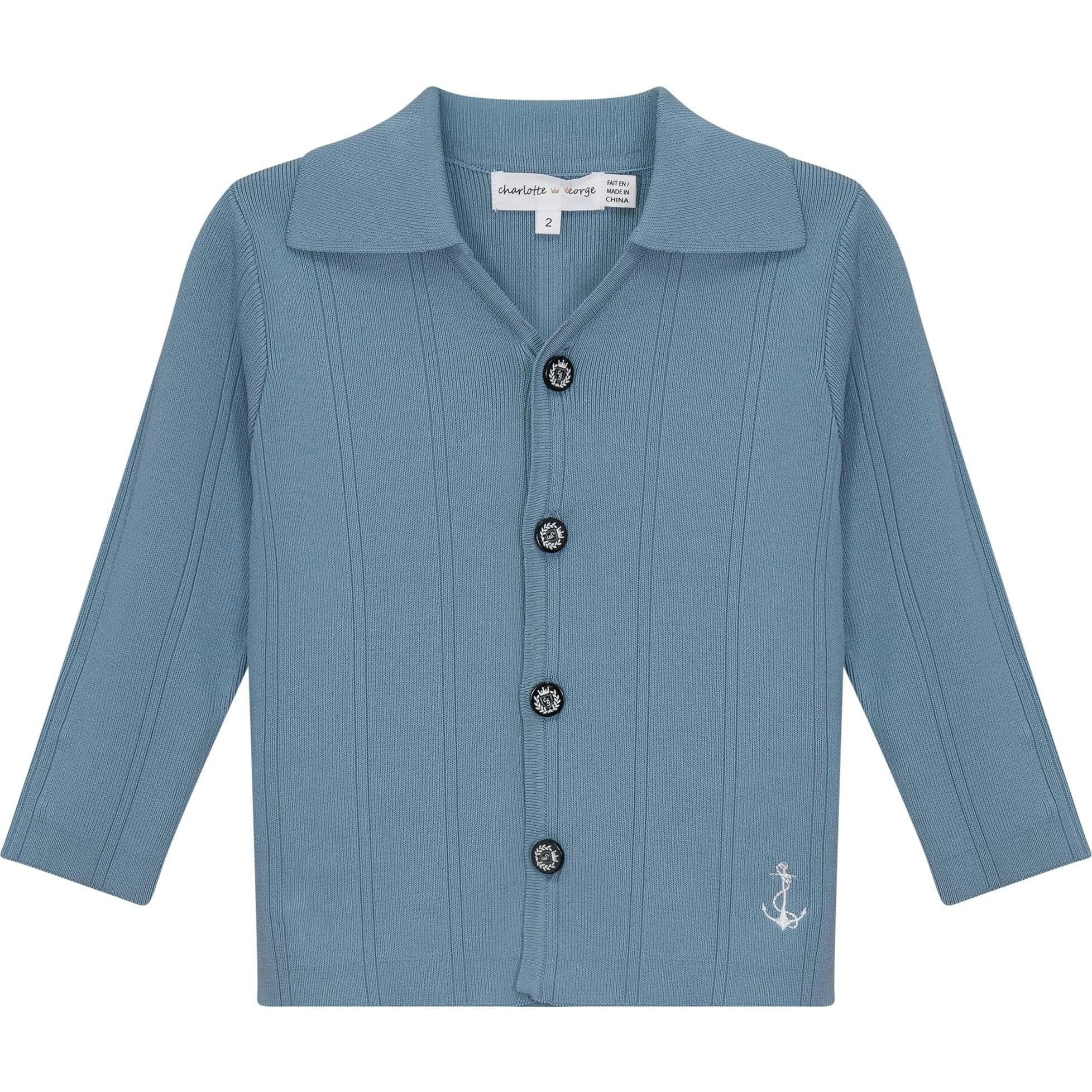 Anchor Embroidered Jacket Sapphire
