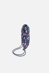 Little Girl Floral Practical Lightweight Everyday Drawstring Bag