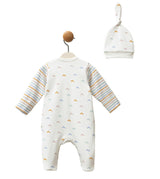 Multicolor Zigzag One-Piece Set