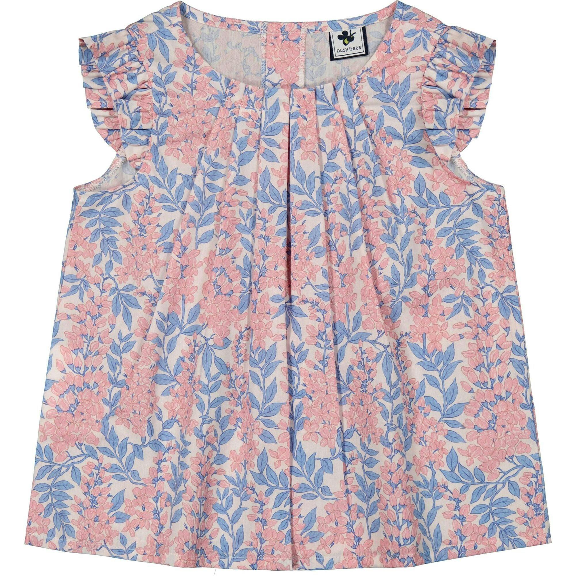 Dede Flutter Sleeve Top Pink Azalea, Red