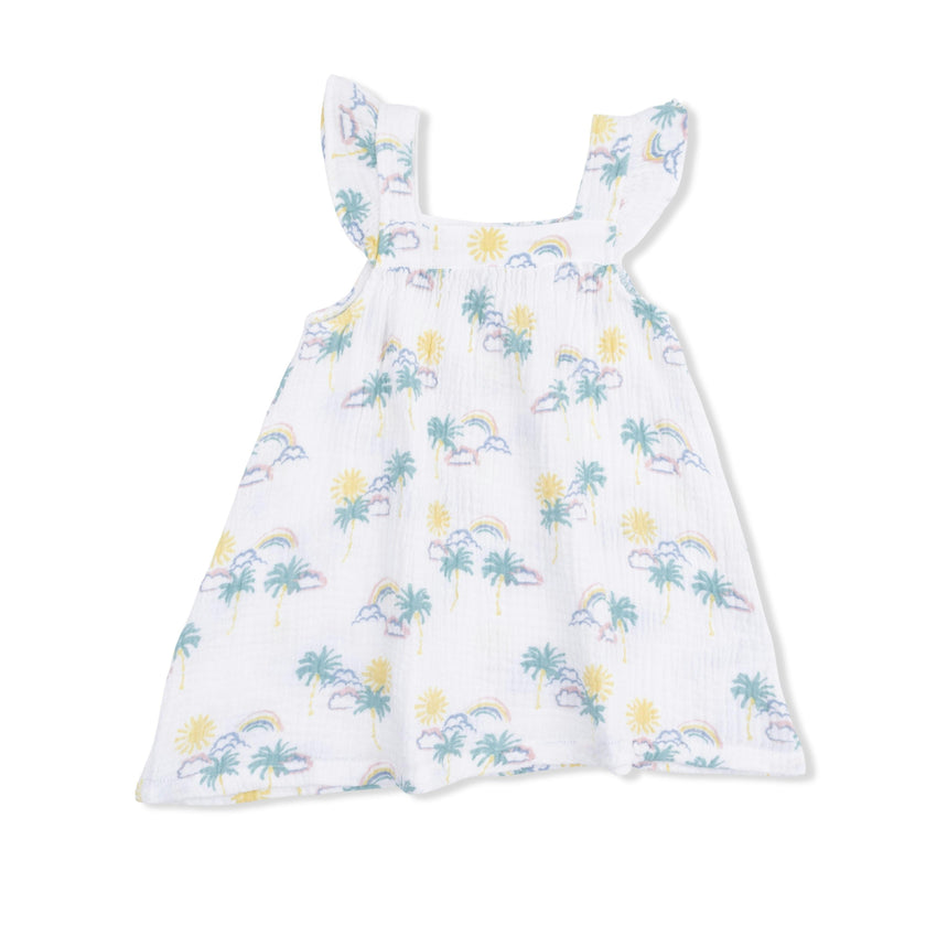 Palm Trees and Rainbows - Sundress and Bloomer